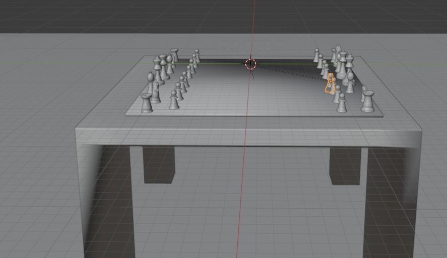 modern chess board 3D model_3