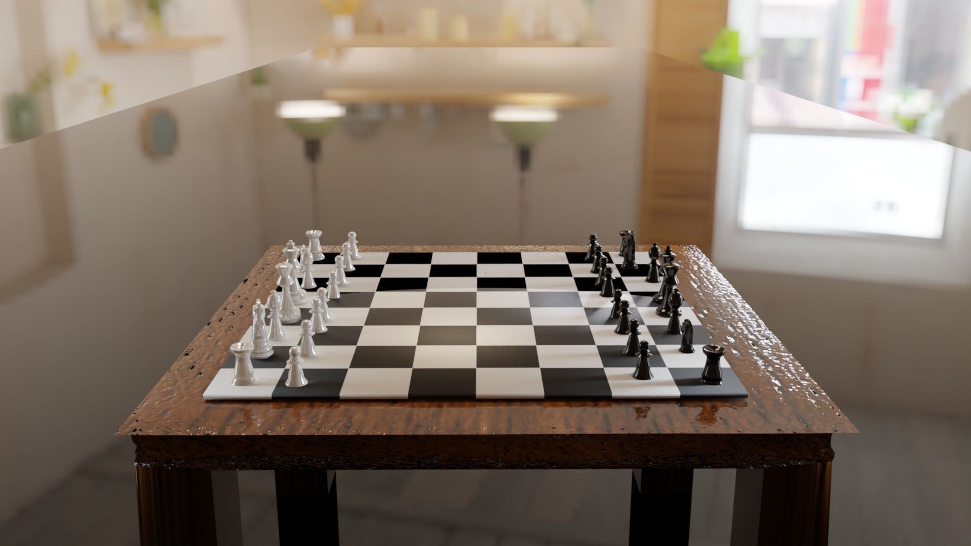 modern chess board 3D model_5