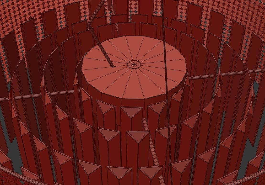 ALSING crystal chandelier - gold 3D model_3