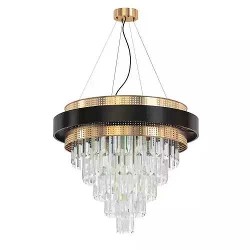 ALSING crystal chandelier - gold