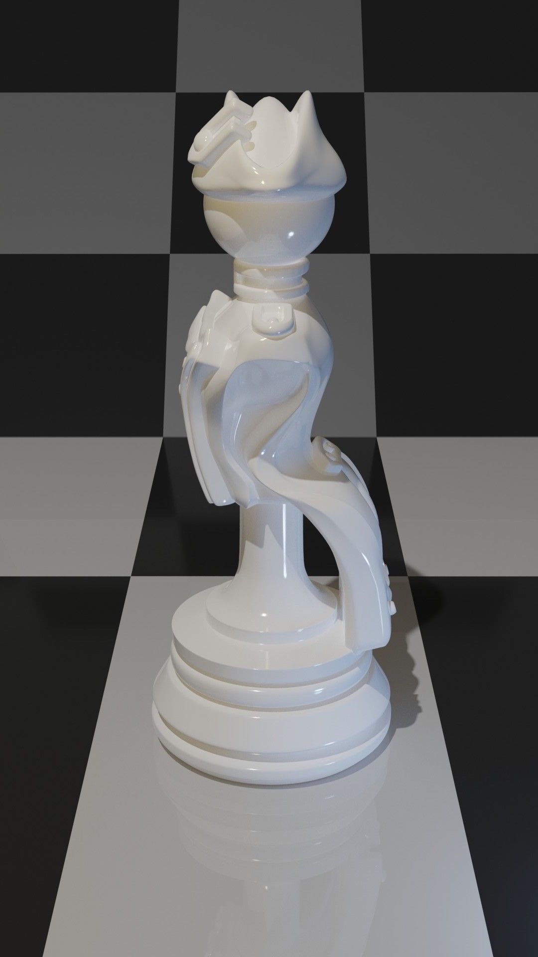 Pawn stylized military uniform XVII-XVIII 3D model_4