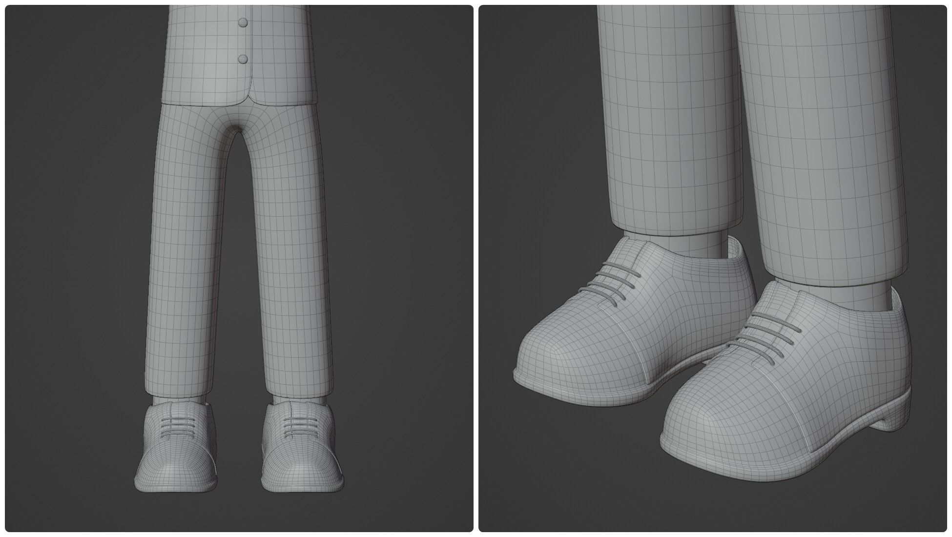 Minimal Man Cartoon Character 1 3D model_16