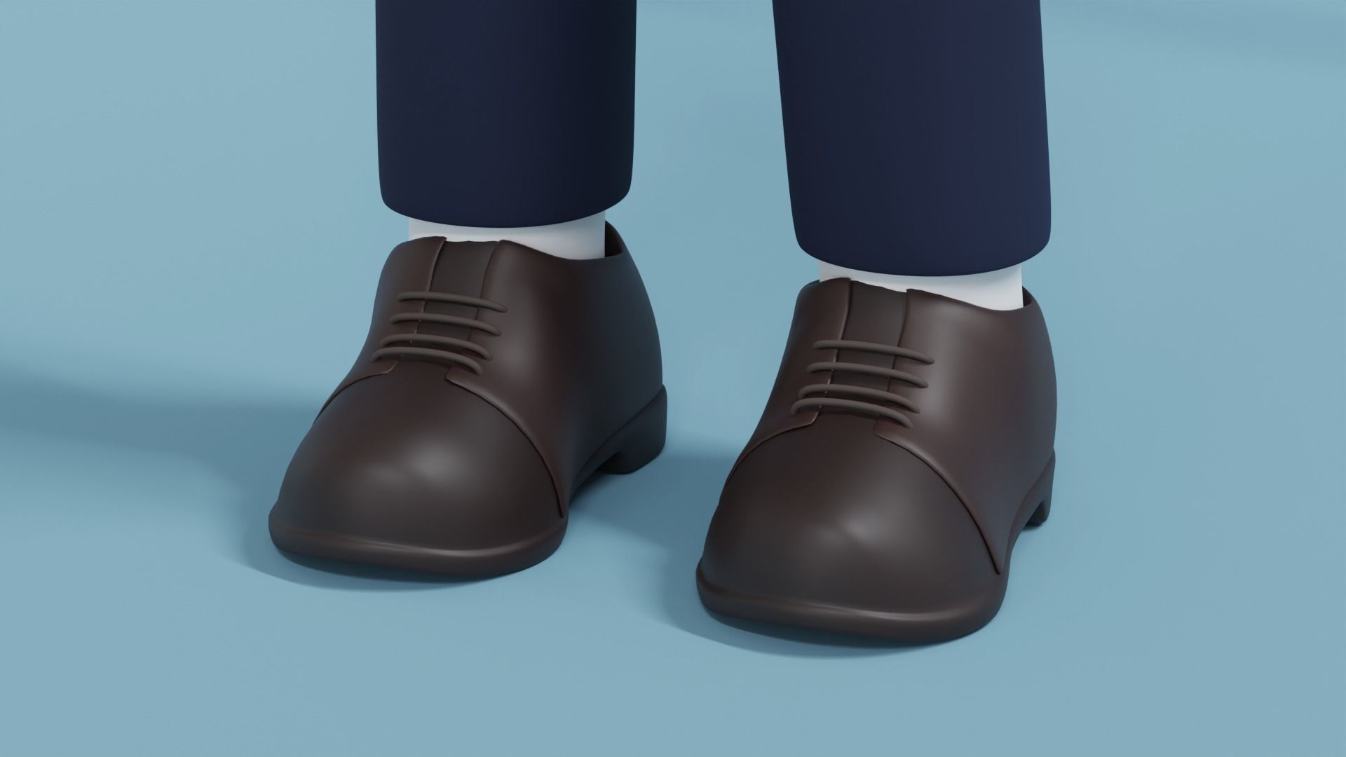 Minimal Man Cartoon Character 1 3D model_6