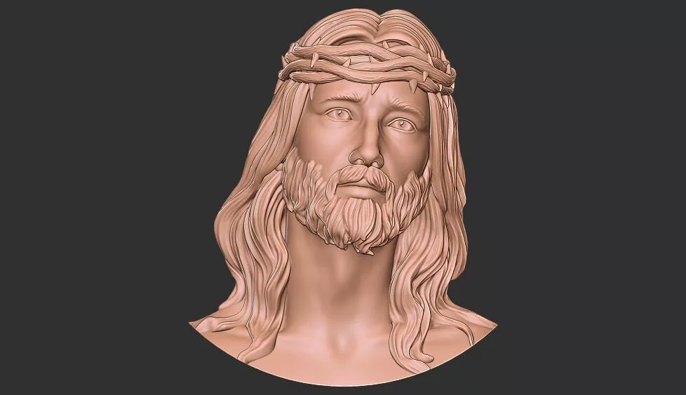 jesus pendant 3D print model