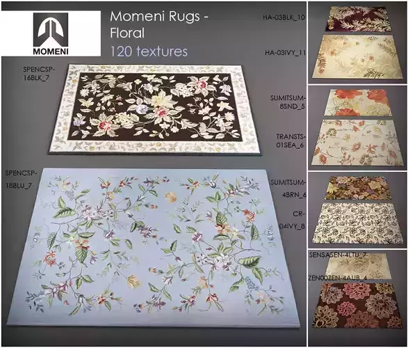 Carpets vol57 3dmodels Low-poly 3D model