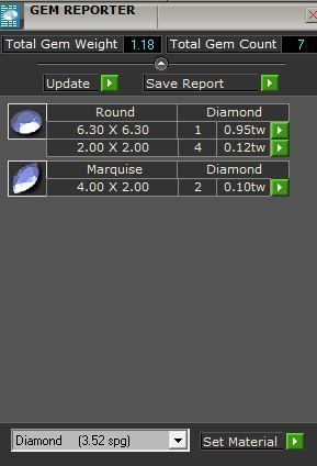 Green Emerald Diamond Ring 1718 3D print model 3D print model_8