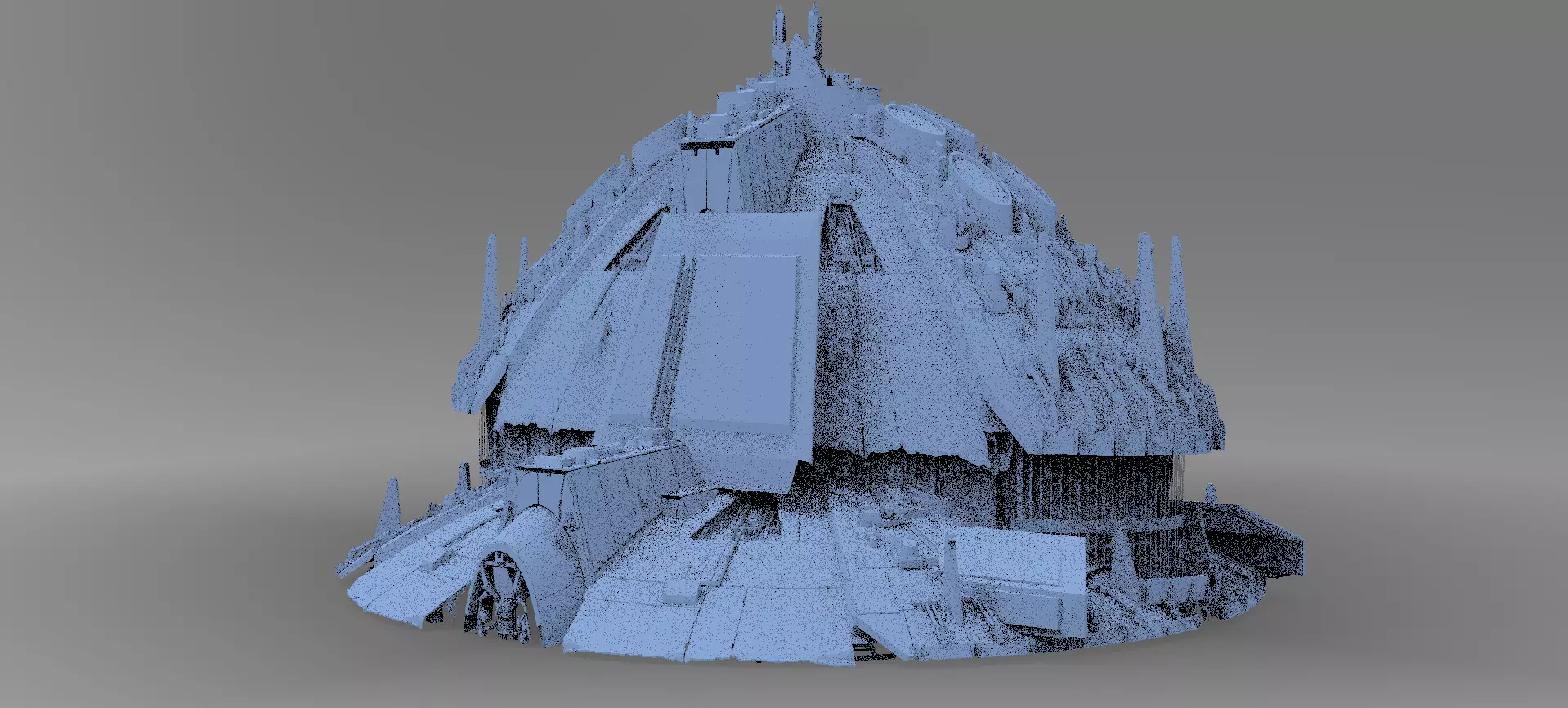 Jupiter Ancient tech temple 3D model