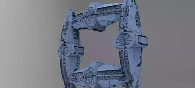 Jupiter Ancient tech temple Space station 