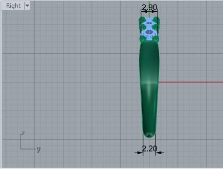 Round Diamond Band 1725 3D print model 3D print model_6