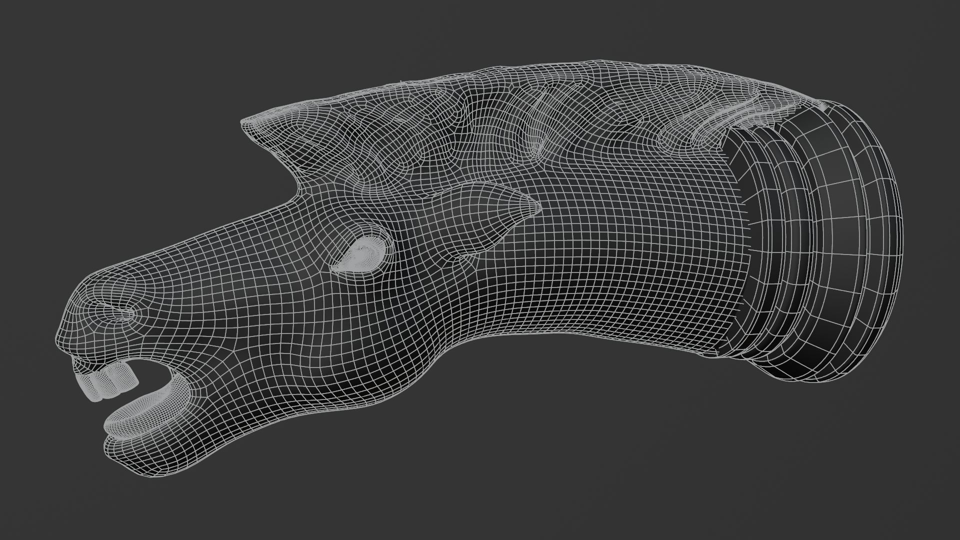 chess knight 3D printing 3D model_4