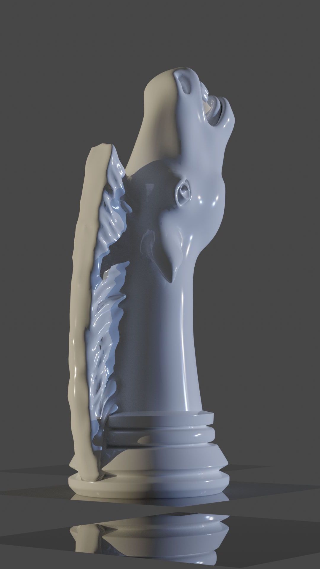 chess knight 3D printing 3D model_1