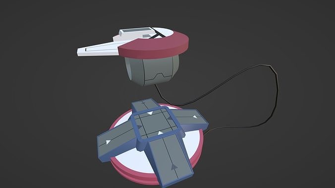 Duelist Kingdom Duel Disk Low-poly 3D model