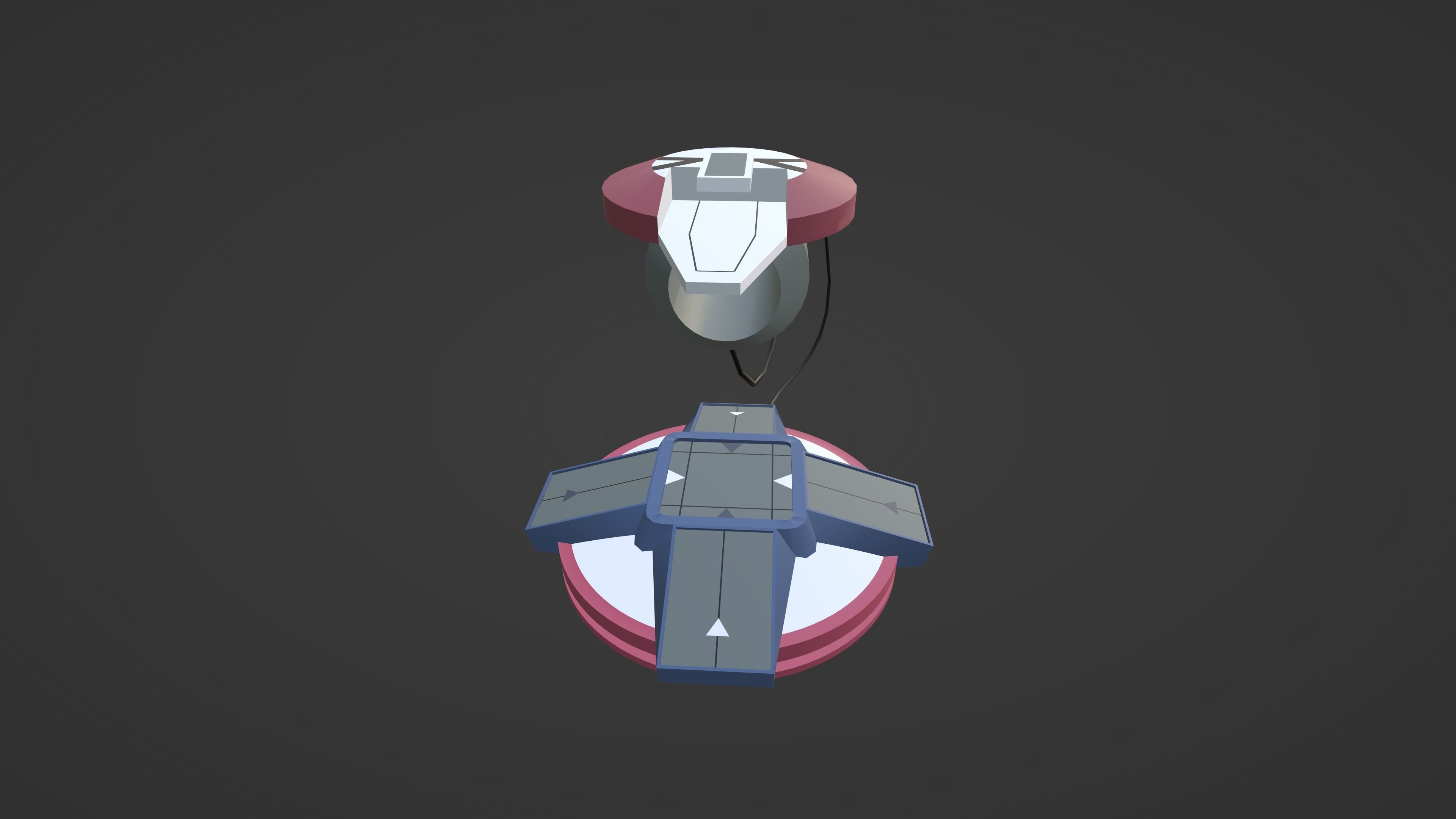 Duelist Kingdom Duel Disk Low-poly 3D model_3