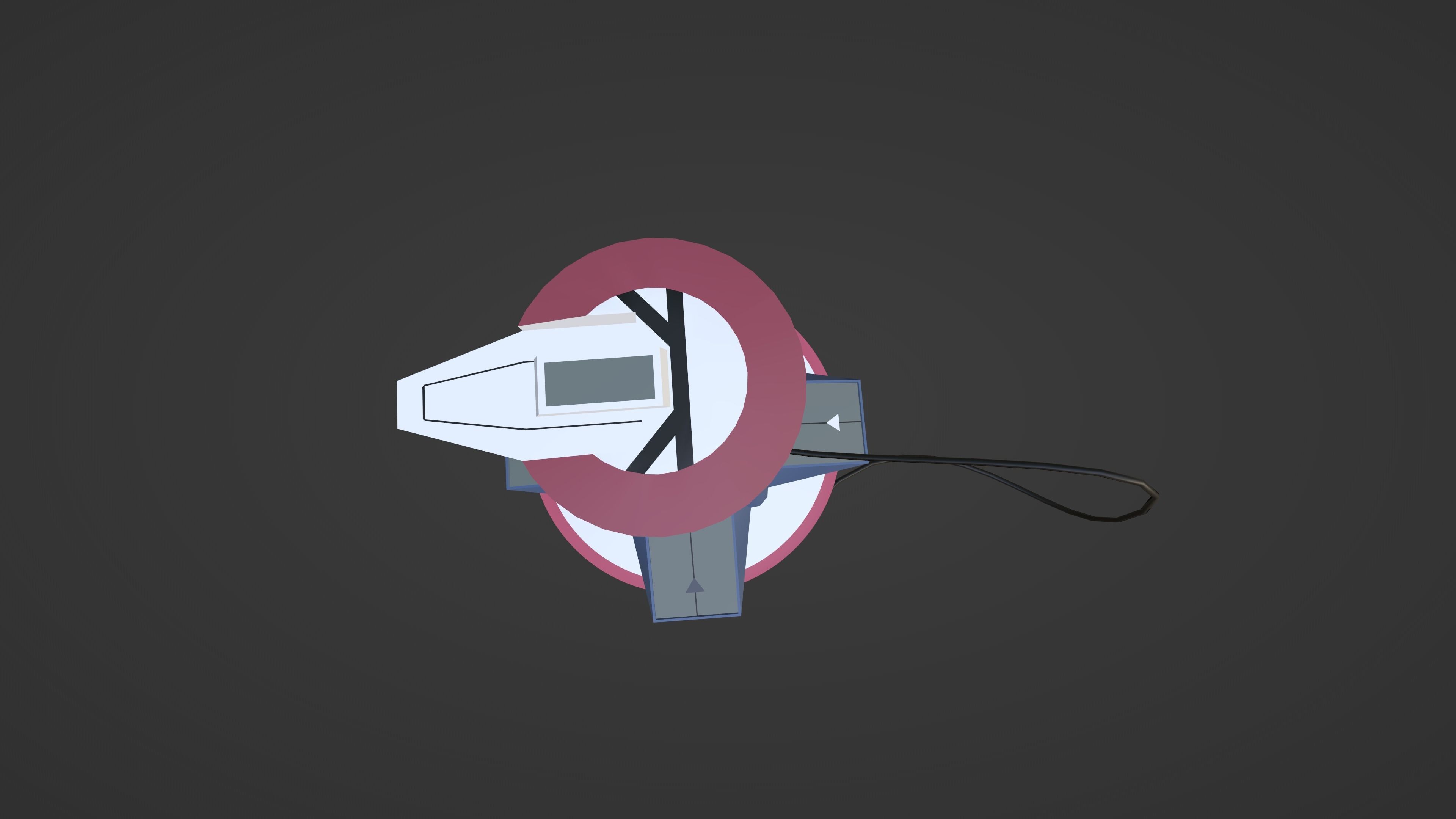 Duelist Kingdom Duel Disk Low-poly 3D model_4