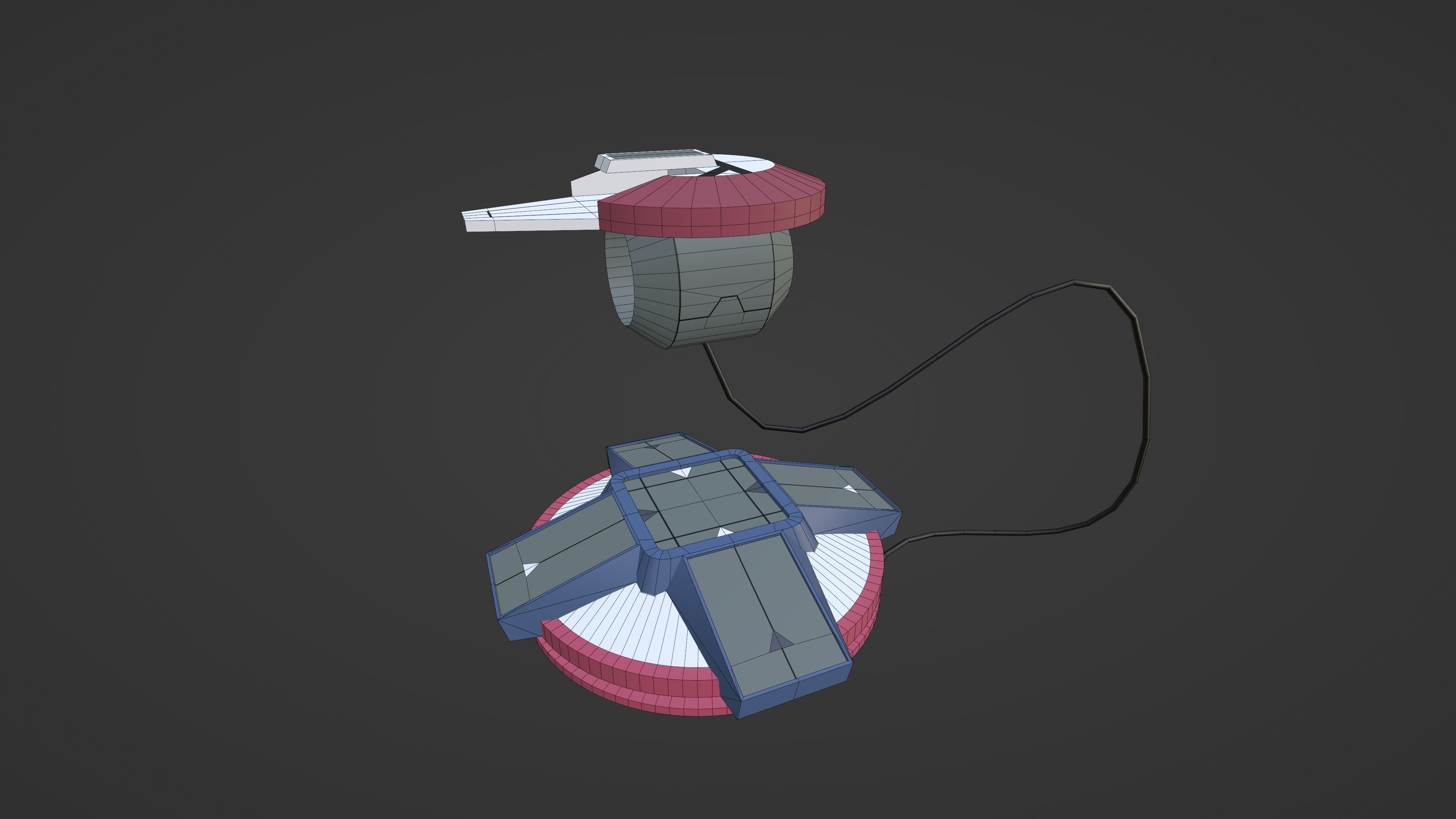 Duelist Kingdom Duel Disk Low-poly 3D model_6