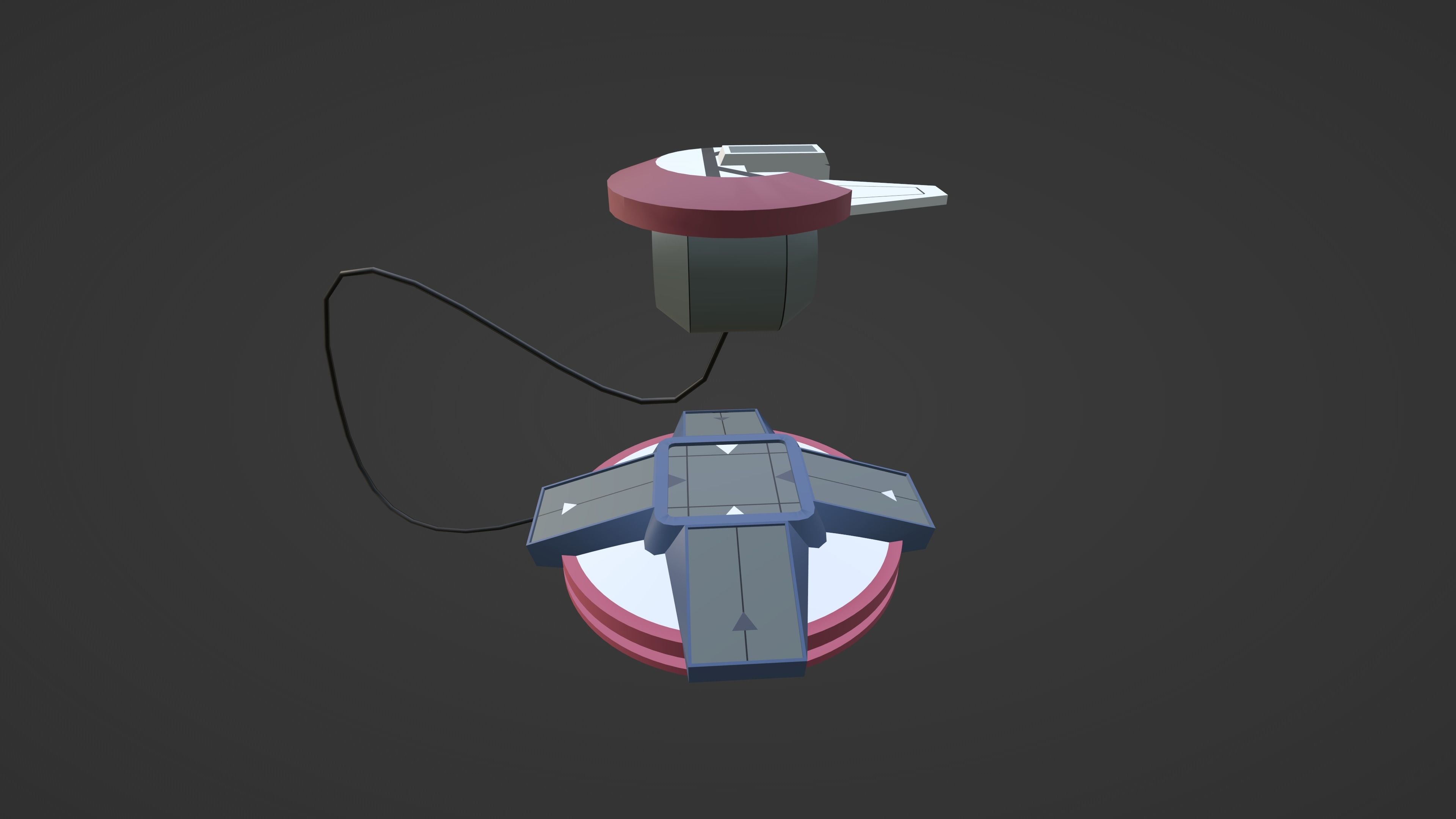 Duelist Kingdom Duel Disk Low-poly 3D model_2