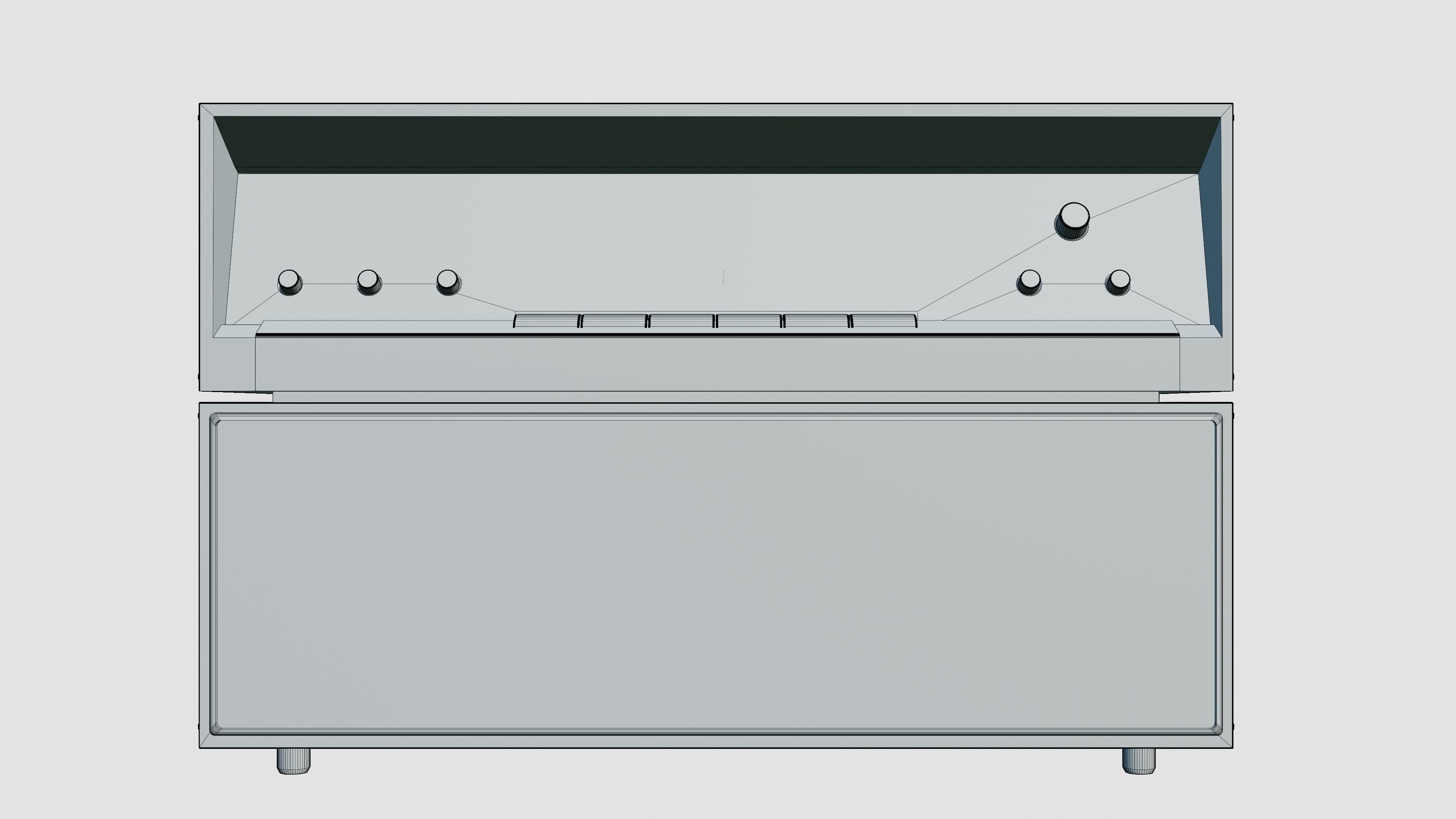 Audio System Low-poly 3D model_6