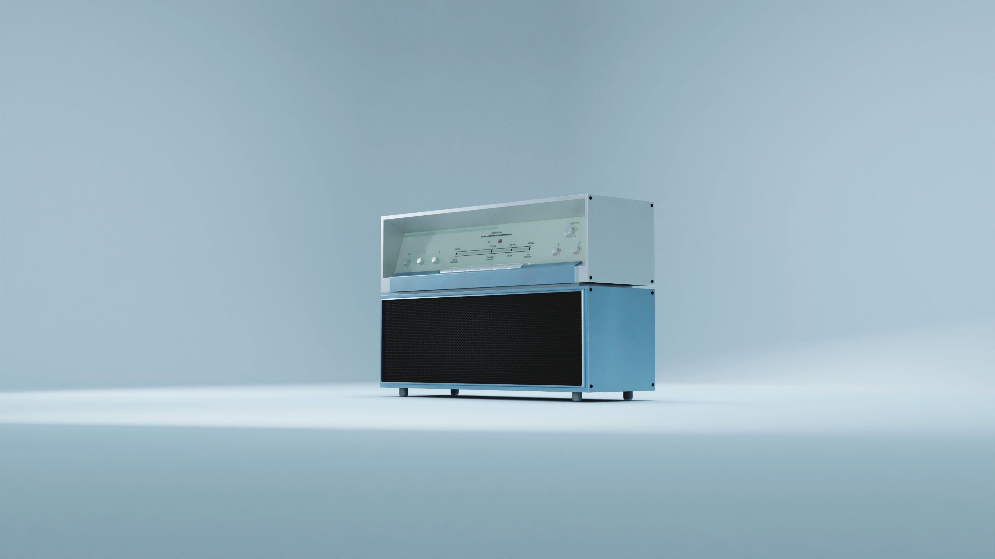 Audio System Low-poly 3D model_5