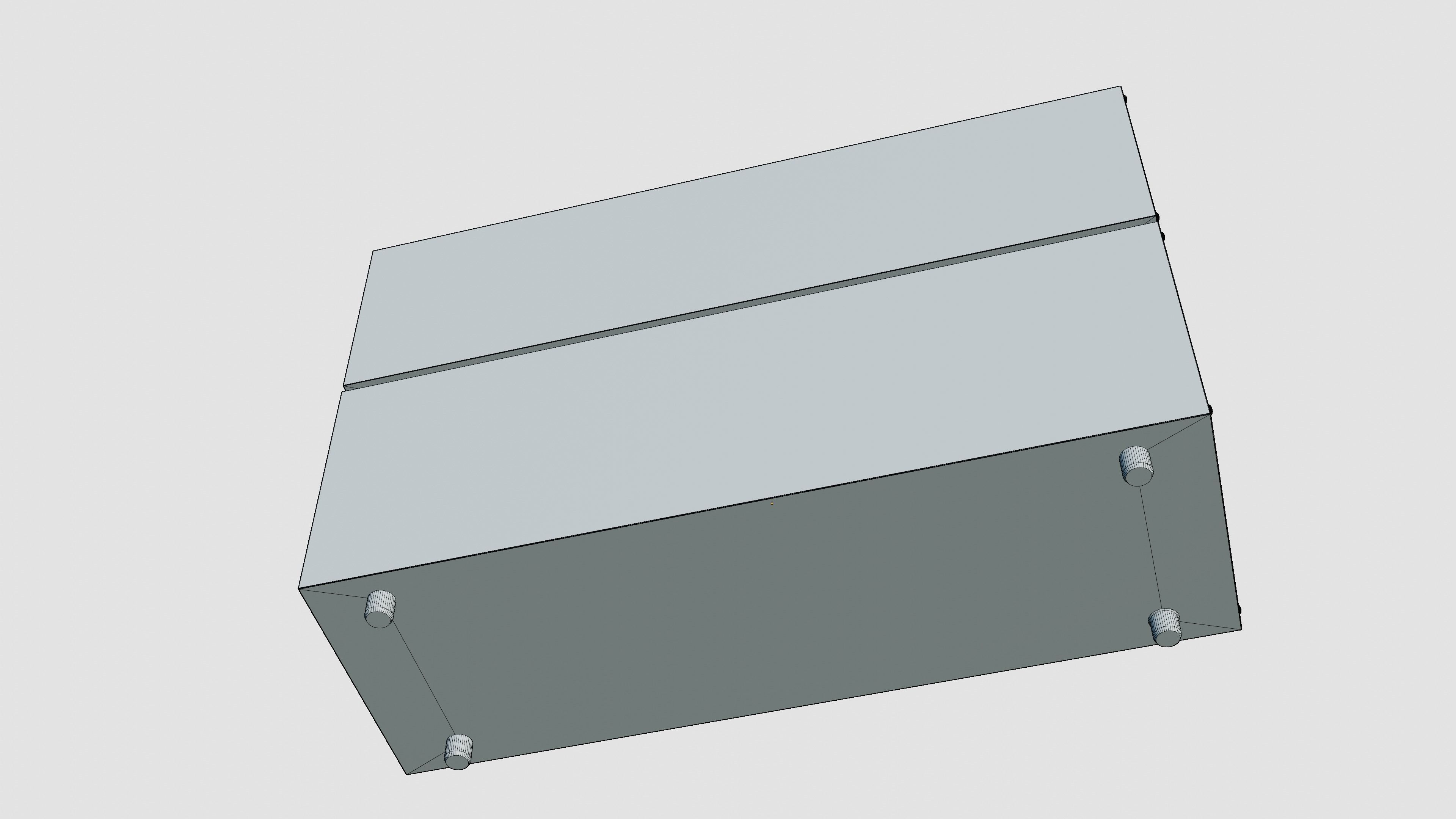 Audio System Low-poly 3D model_8