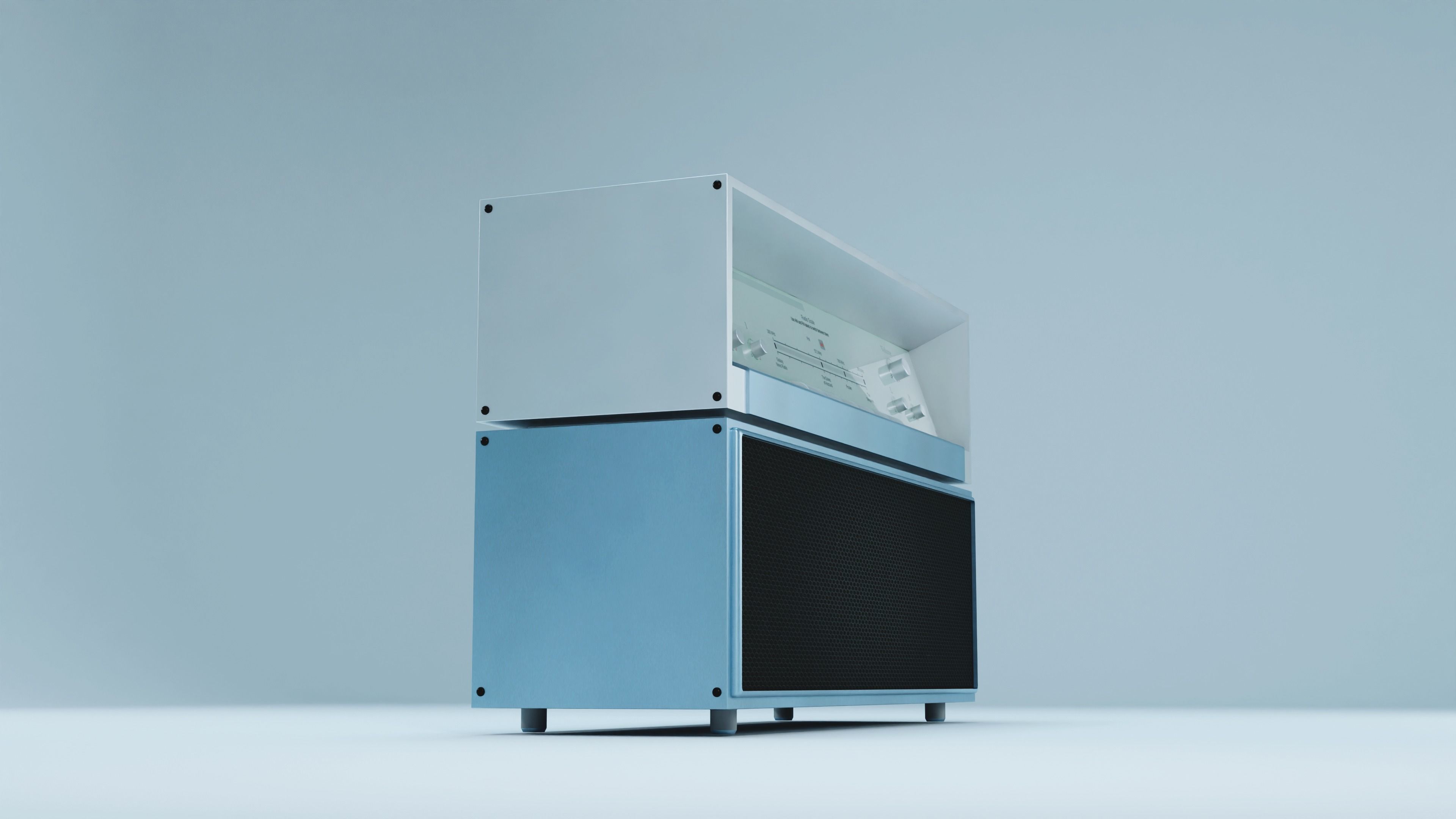 Audio System Low-poly 3D model_3