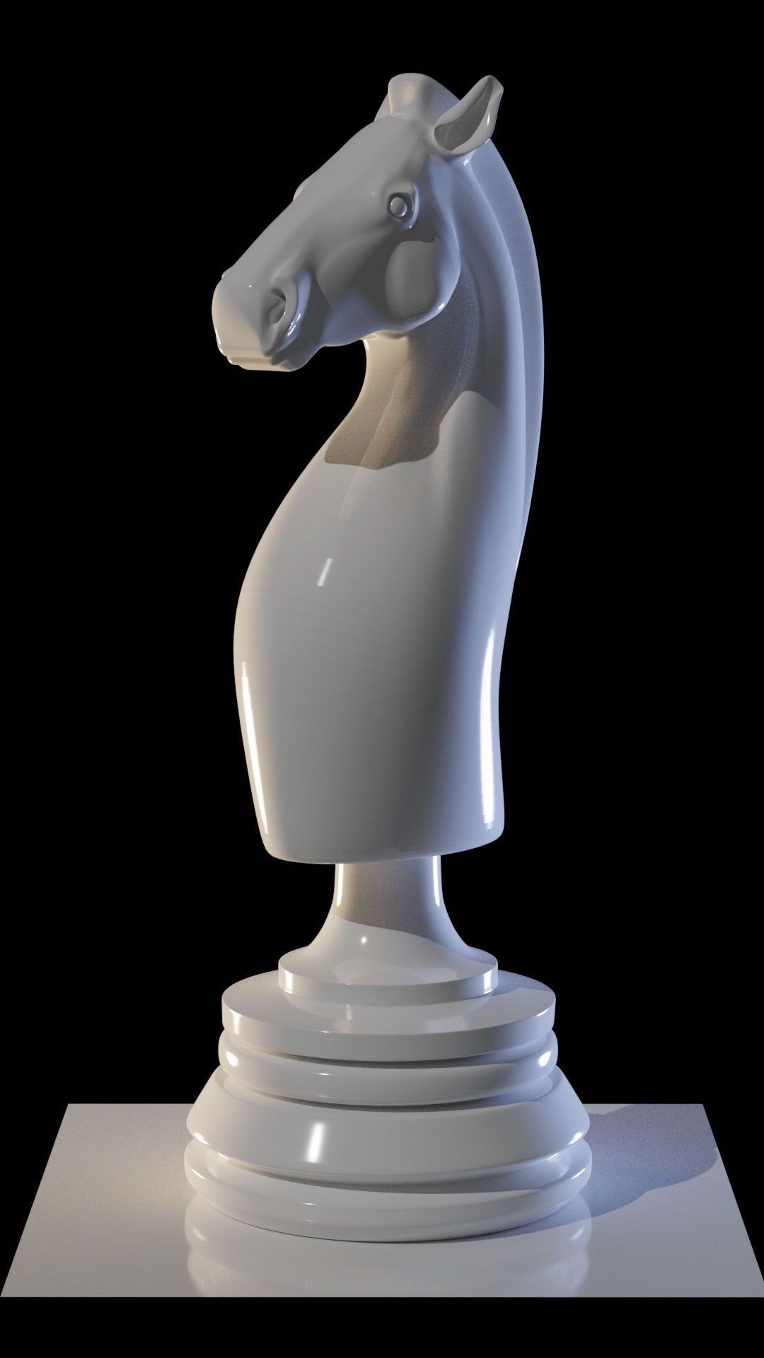 Chess knight 3D printing 3D model_2