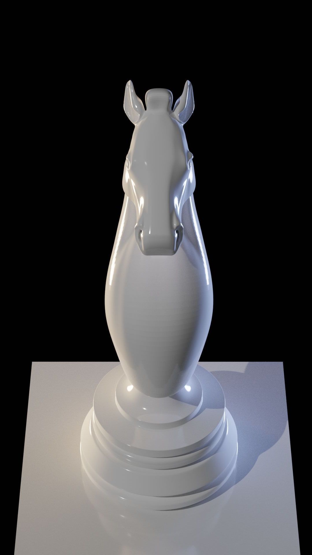 Chess knight 3D printing 3D model_7