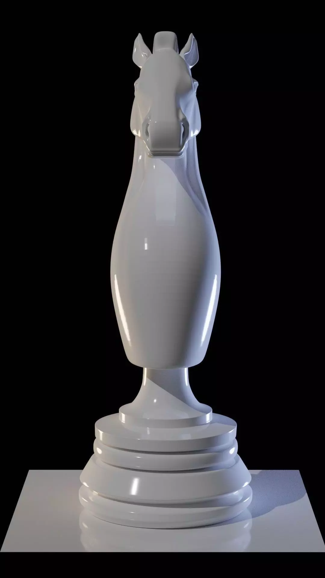 Chess knight 3D printing 3D model_0