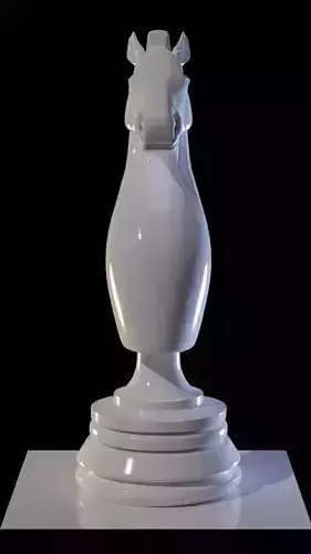 Chess knight 3D printing 3D model Chess knight 3D printing 3D model