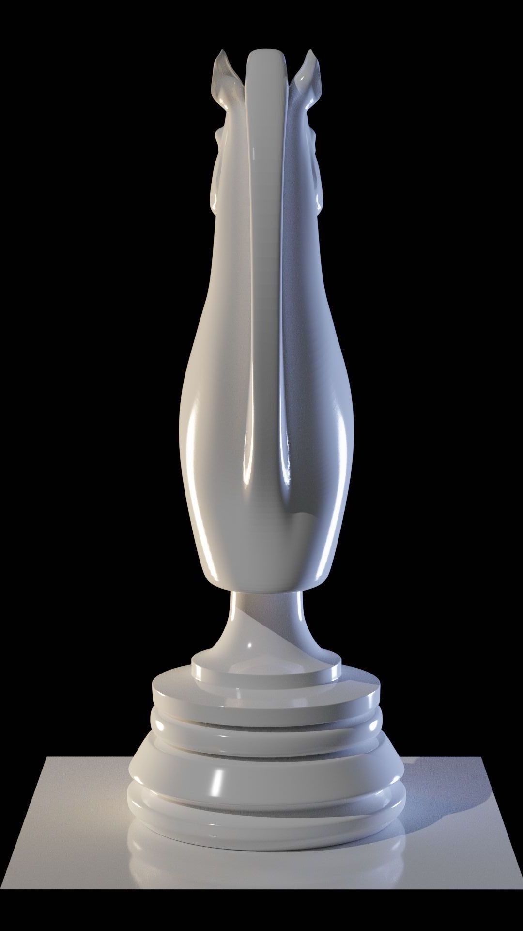 Chess knight 3D printing 3D model_1