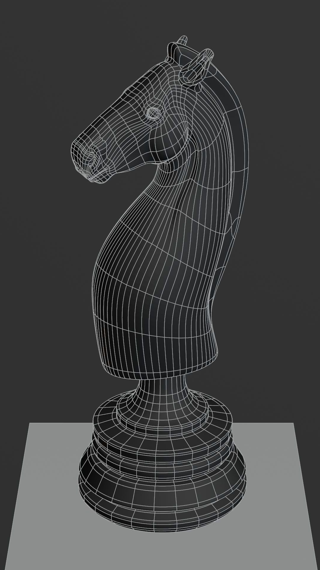 Chess knight 3D printing 3D model_6