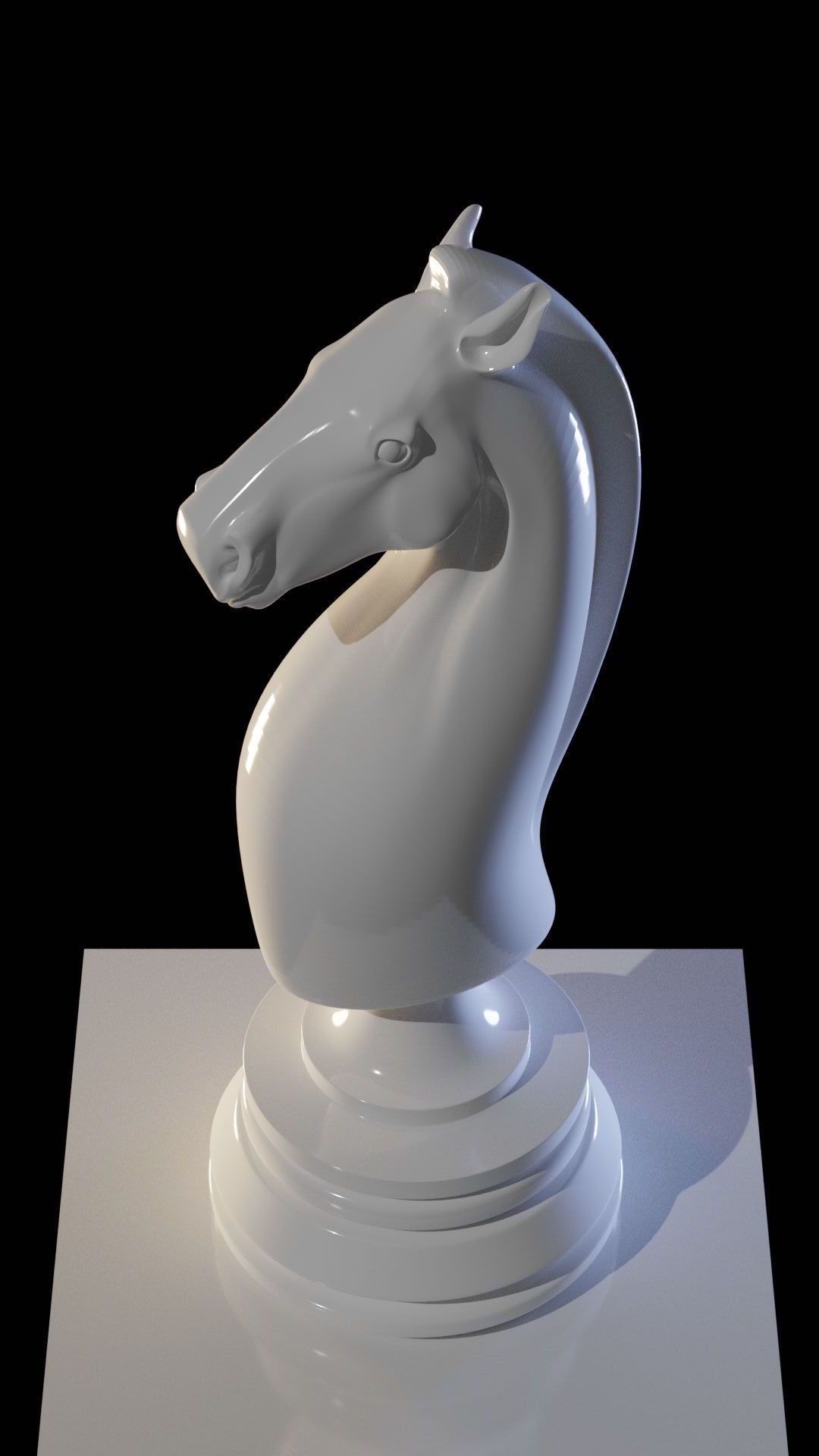 Chess knight 3D printing 3D model_5