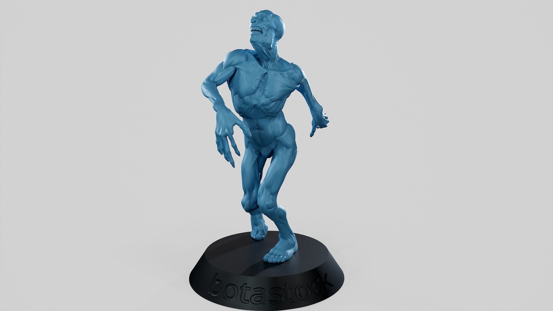 Zombie Undead Pose 01 3D print model 3D print model_6