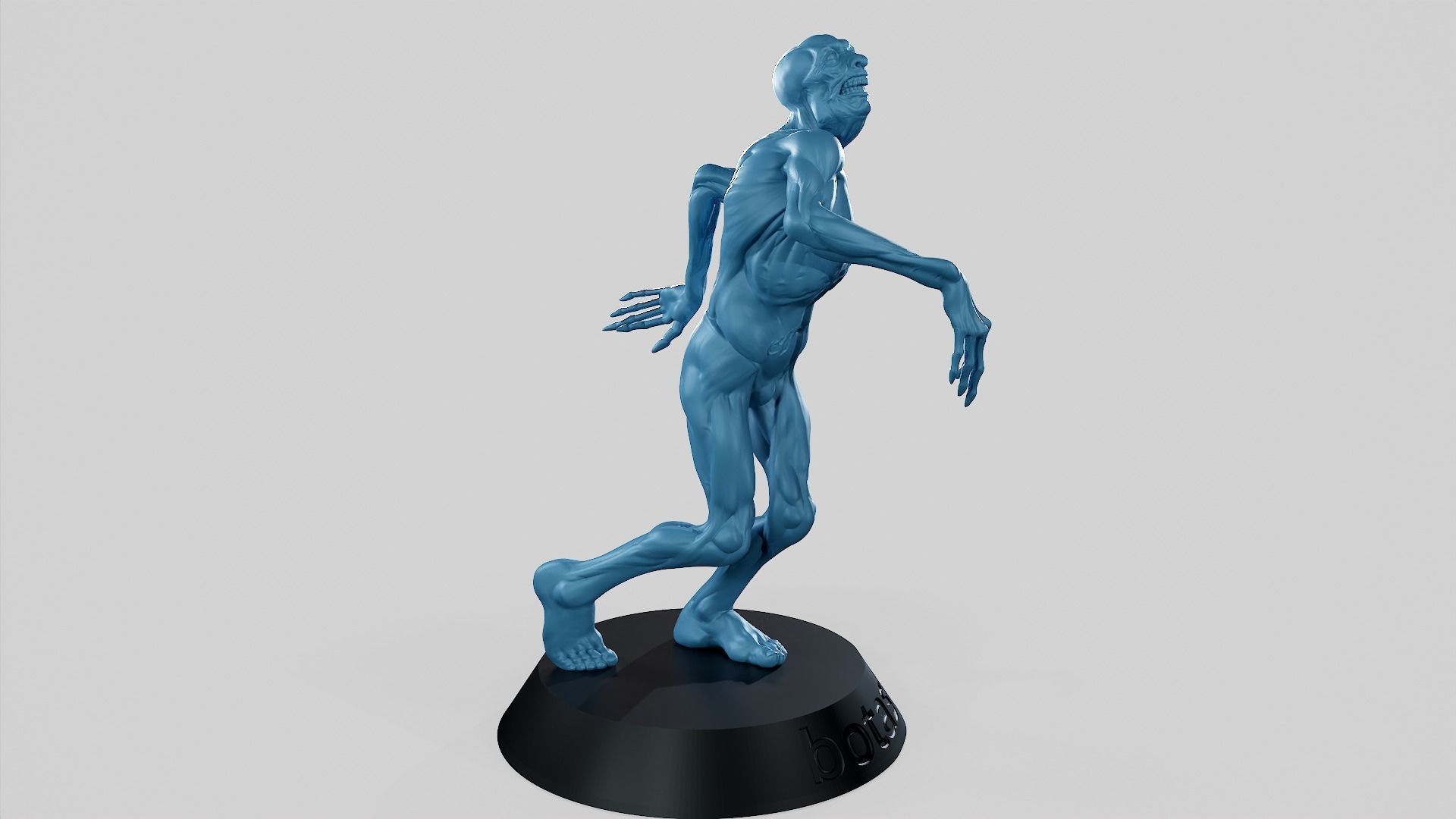 Zombie Undead Pose 01 3D print model 3D print model_47