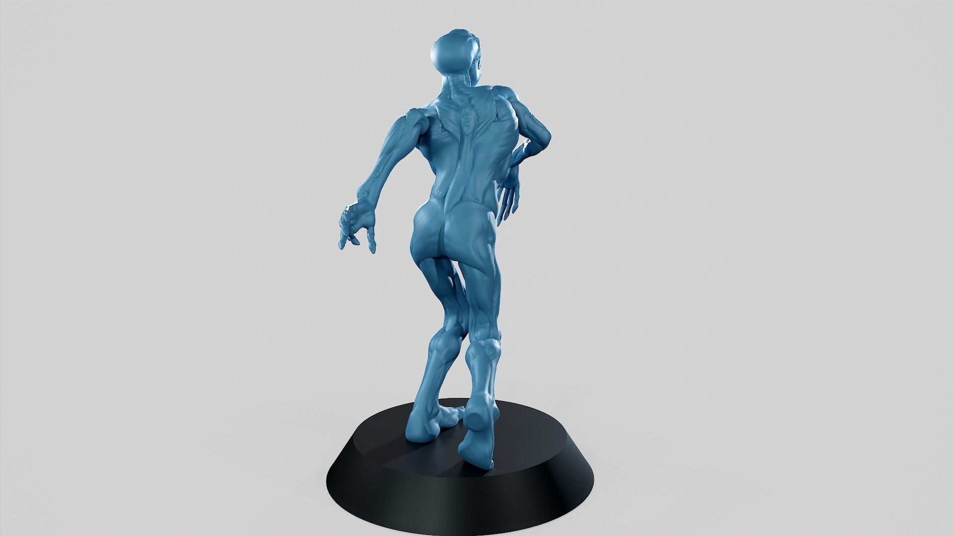 Zombie Undead Pose 01 3D print model 3D print model_38