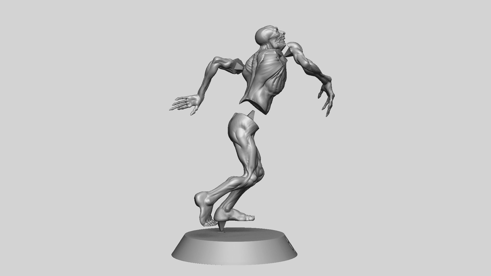 Zombie Undead Pose 01 3D print model 3D print model_30