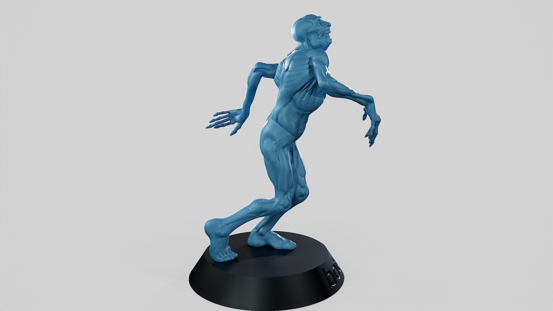 Zombie Undead Pose 01 3D print model 3D print model_45