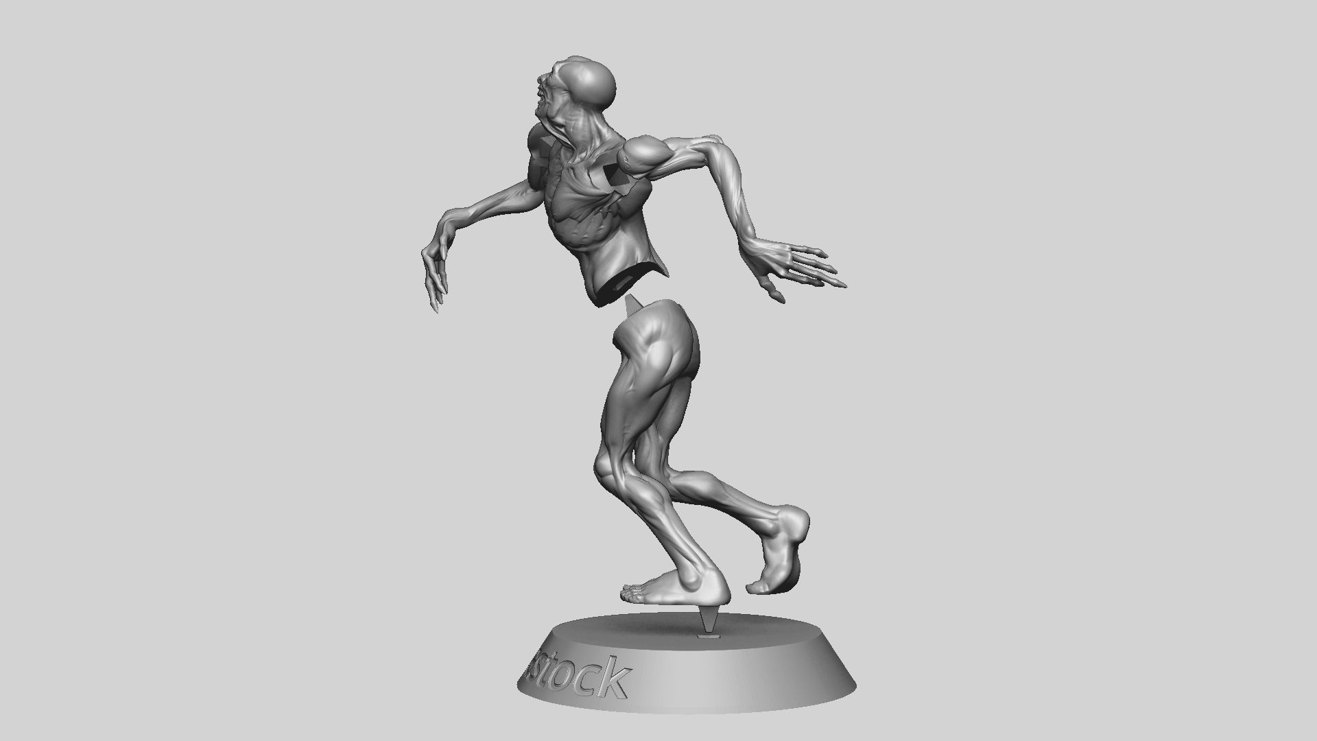 Zombie Undead Pose 01 3D print model 3D print model_23