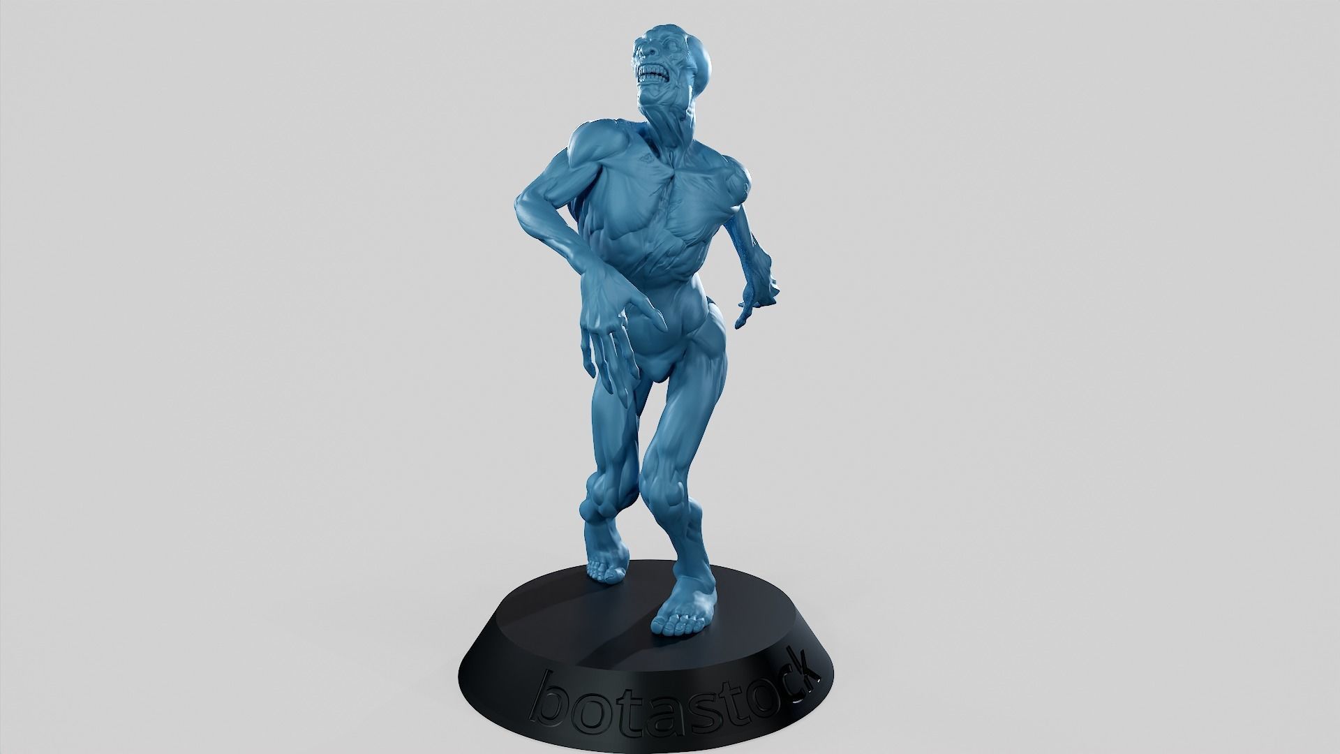 Zombie Undead Pose 01 3D print model 3D print model_5