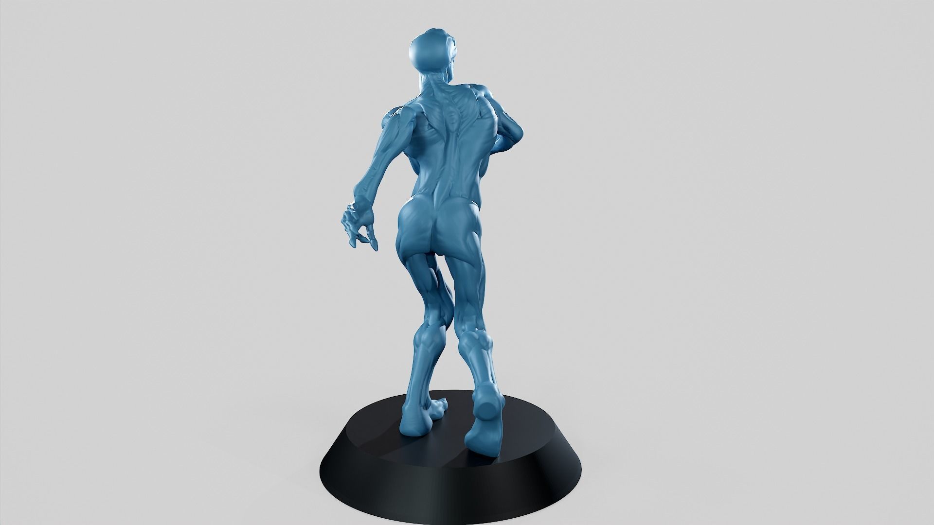 Zombie Undead Pose 01 3D print model 3D print model_37
