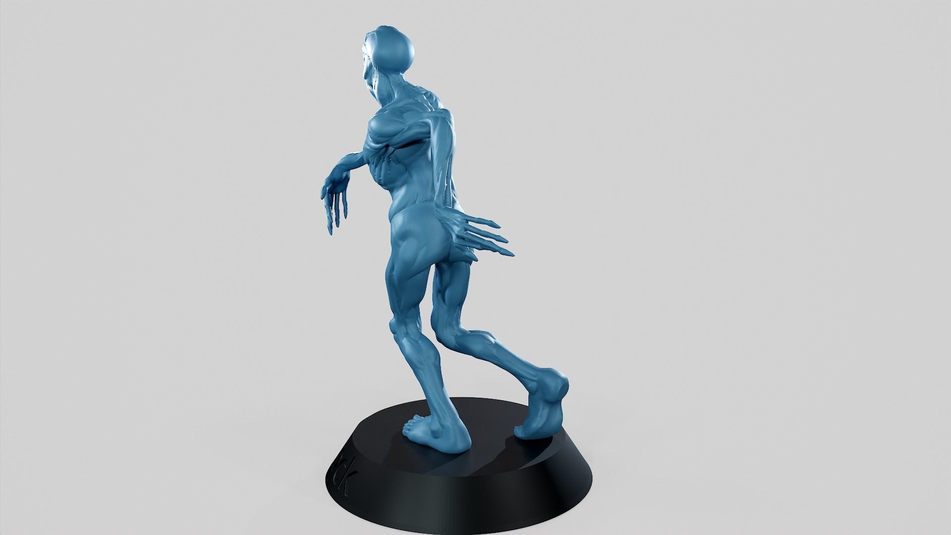 Zombie Undead Pose 01 3D print model 3D print model_16