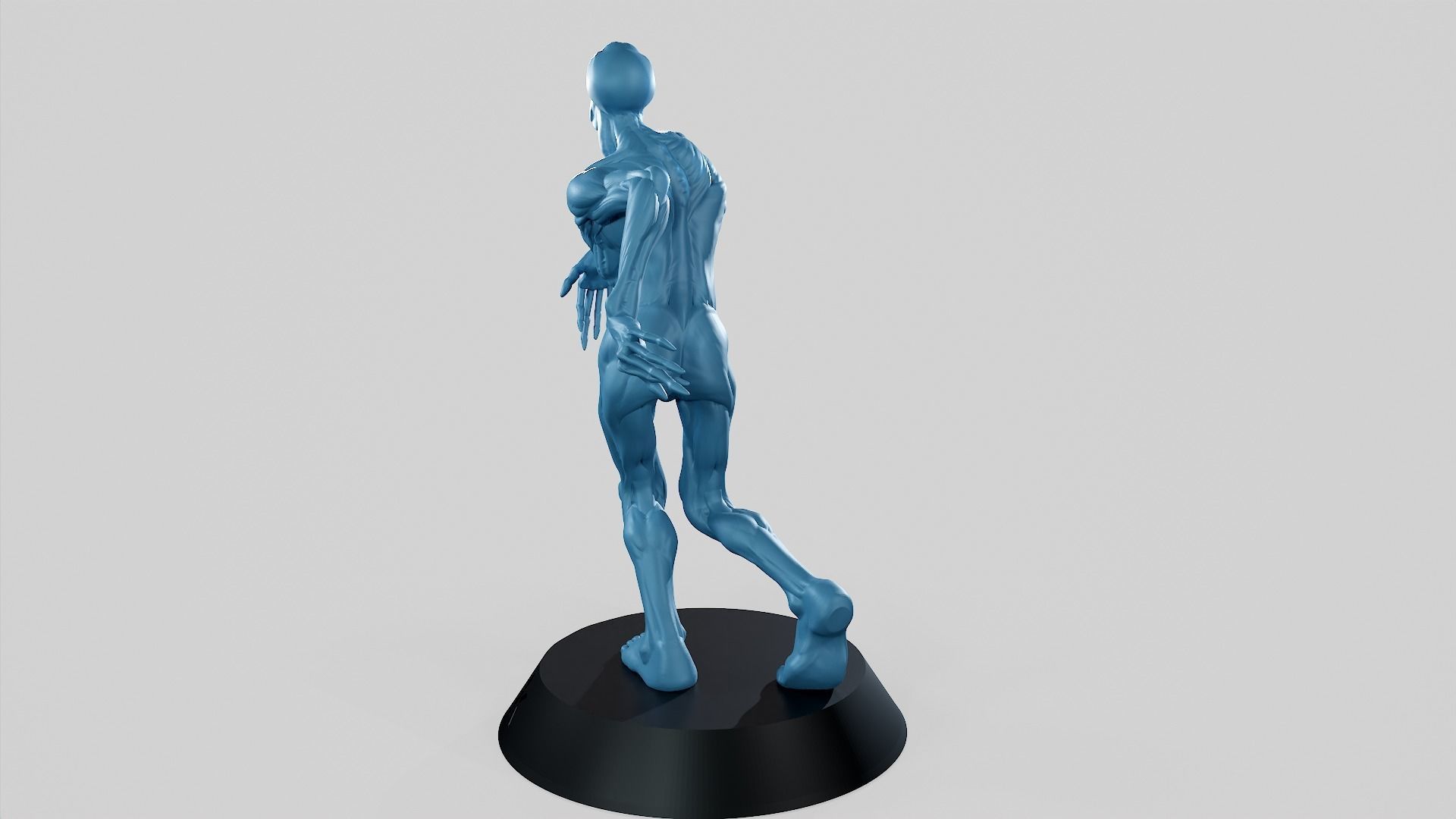 Zombie Undead Pose 01 3D print model 3D print model_34