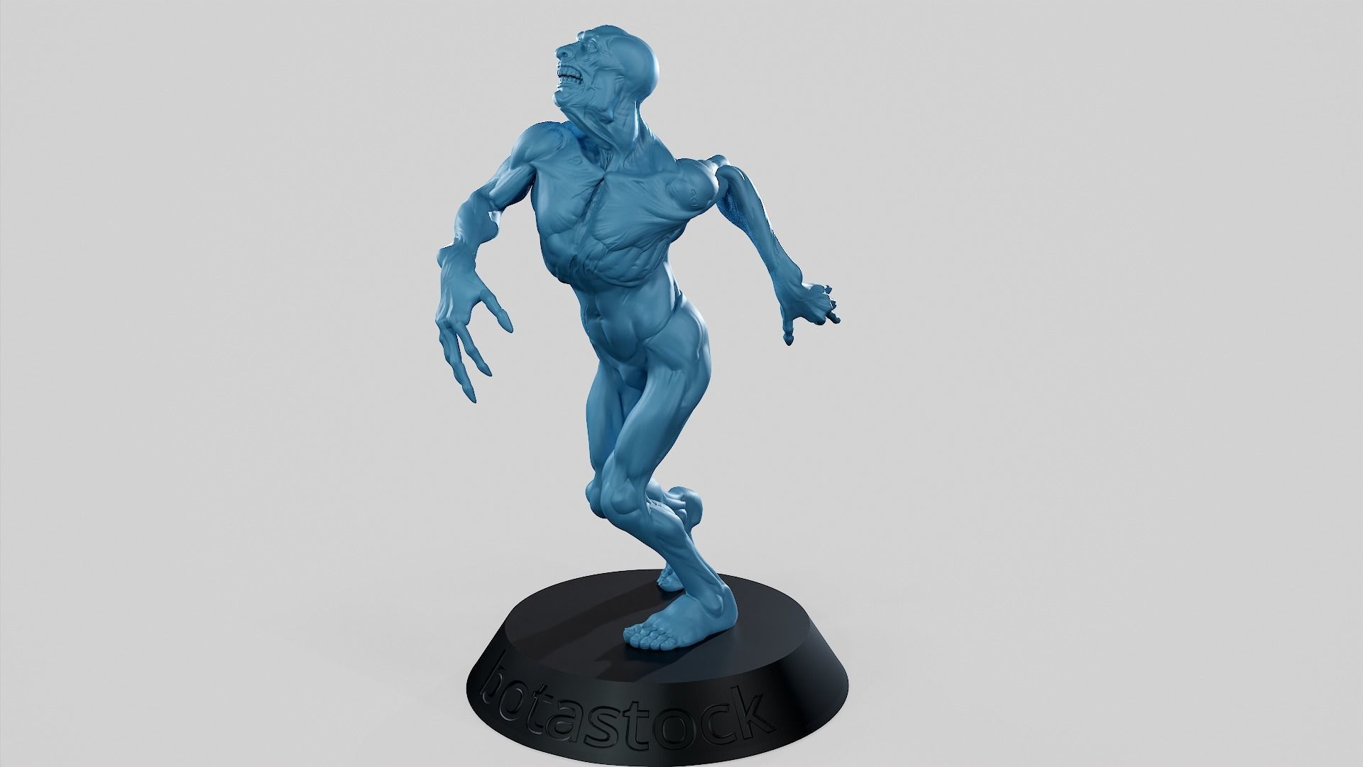 Zombie Undead Pose 01 3D print model 3D print model_8
