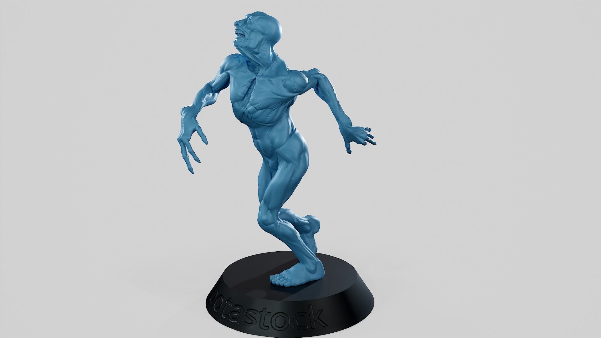Zombie Undead Pose 01 3D print model 3D print model_9