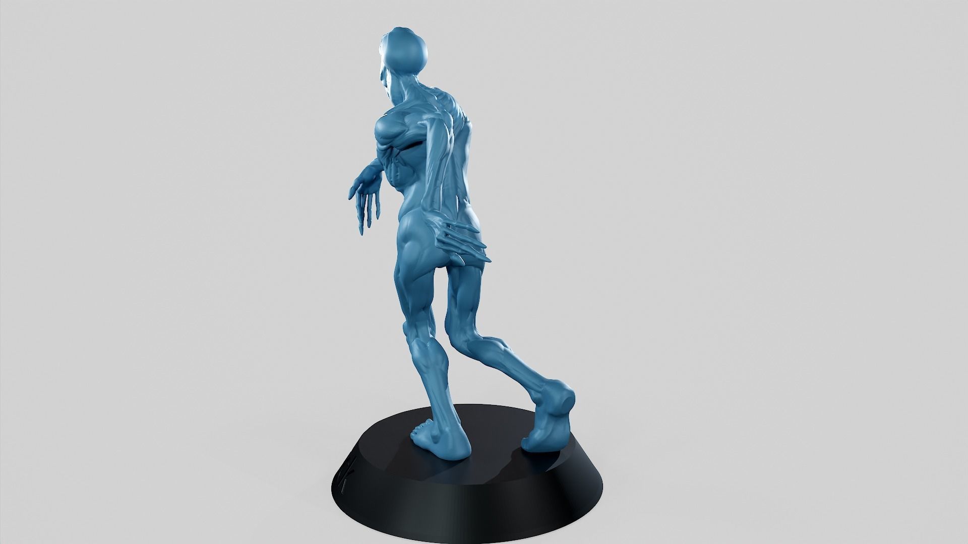 Zombie Undead Pose 01 3D print model 3D print model_17