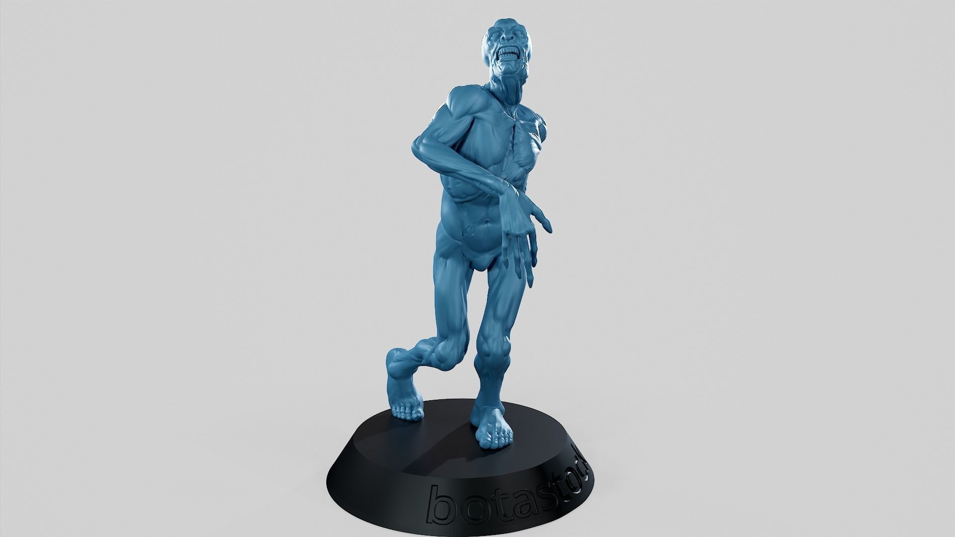 Zombie Undead Pose 01 3D print model 3D print model_3