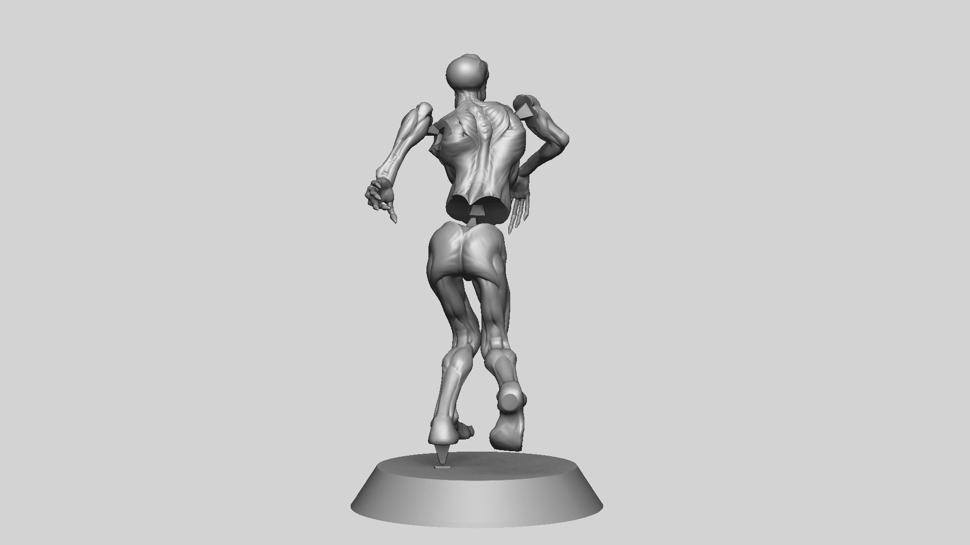 Zombie Undead Pose 01 3D print model 3D print model_27