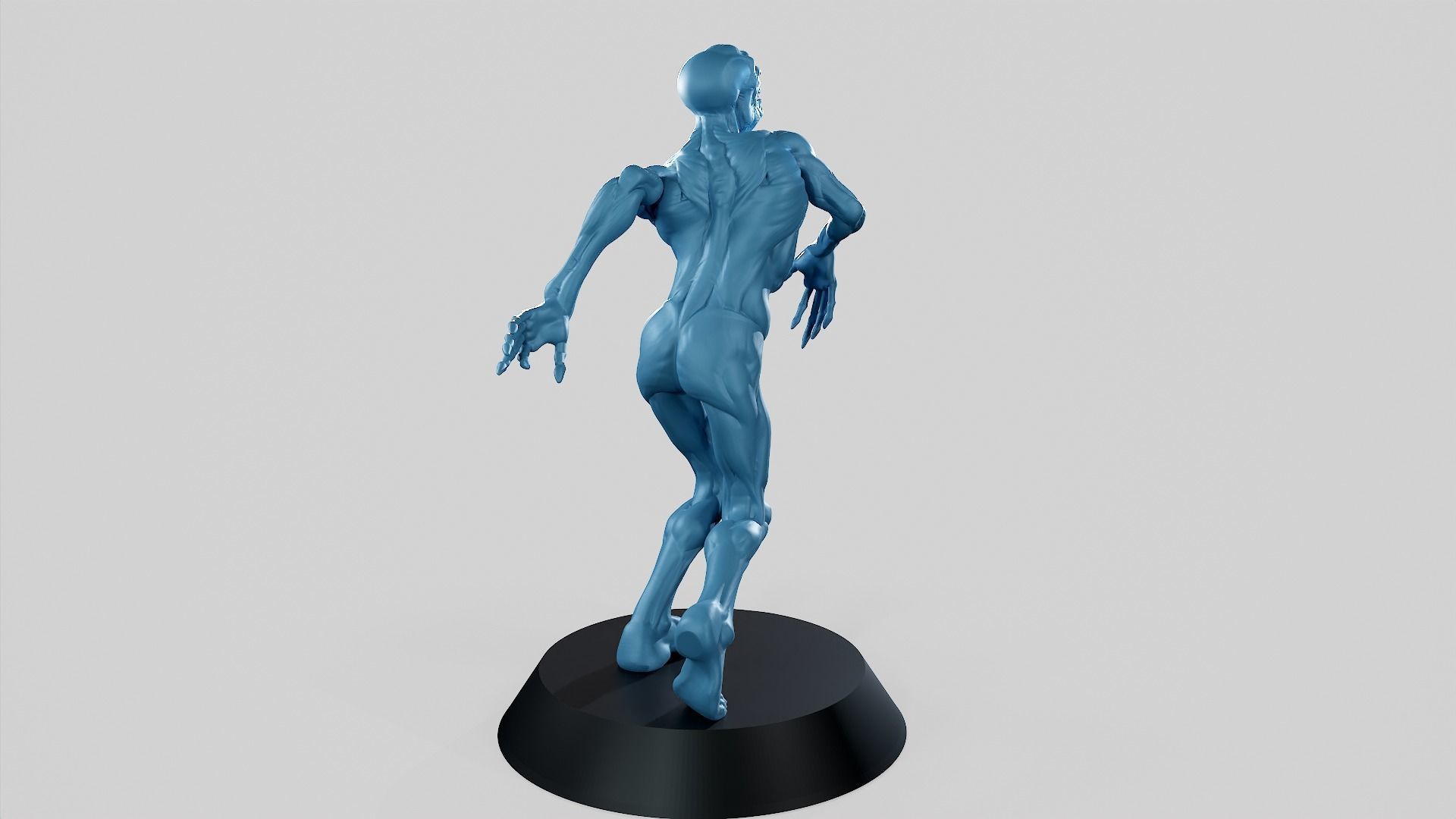 Zombie Undead Pose 01 3D print model 3D print model_39