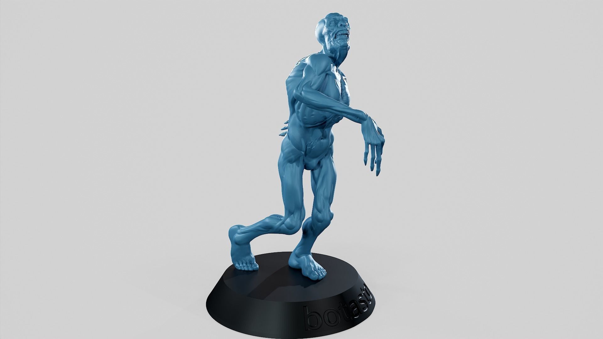 Zombie Undead Pose 01 3D print model 3D print model_49