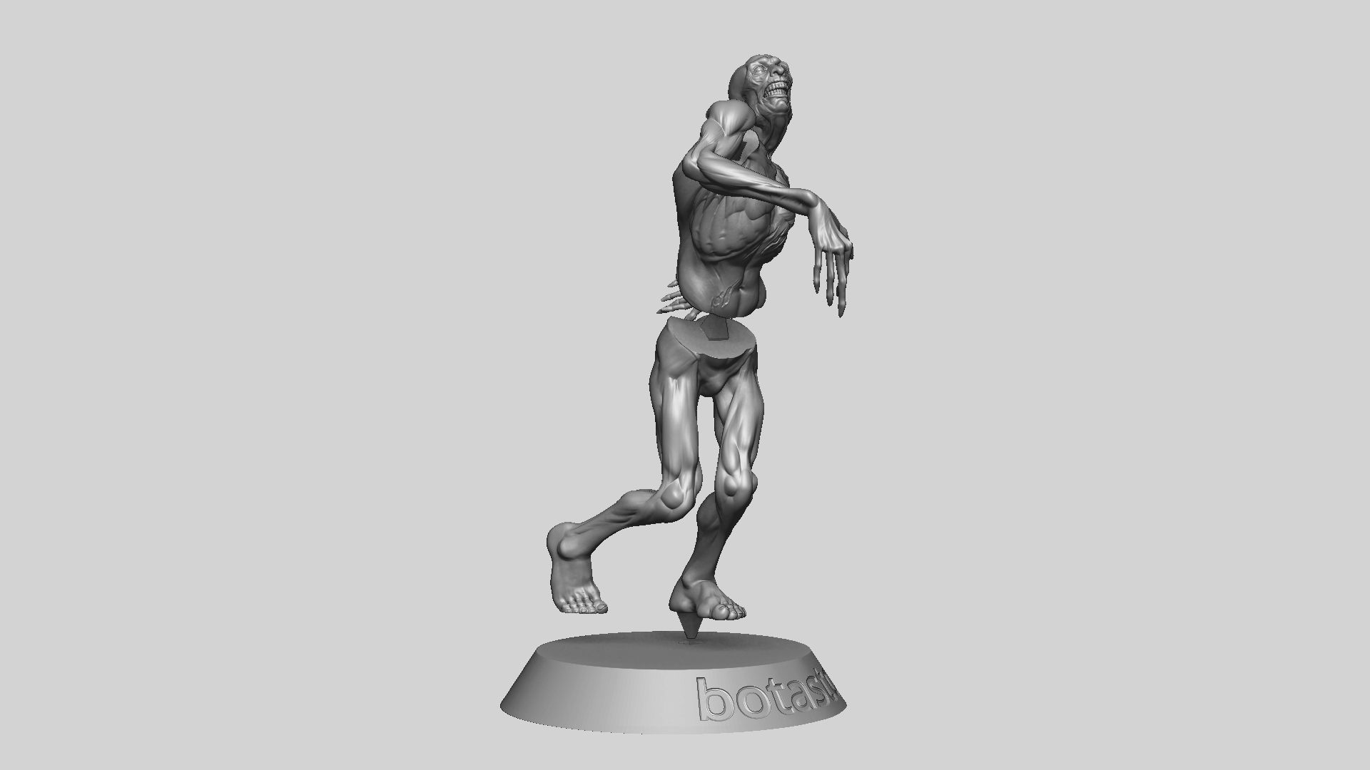 Zombie Undead Pose 01 3D print model 3D print model_33