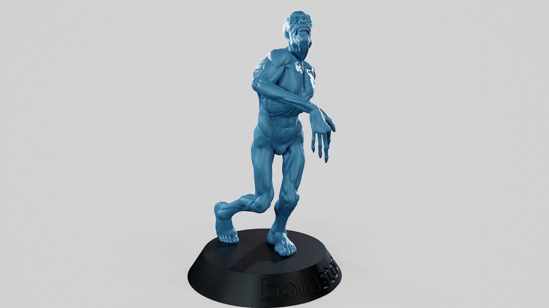 Zombie Undead Pose 01 3D print model 3D print model_2